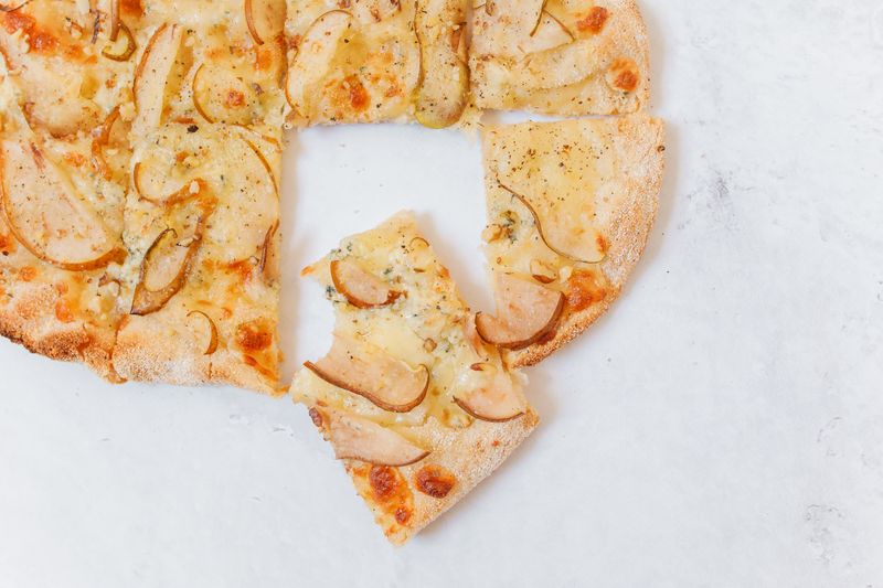 White truffle pizza at Dewey's Columbus