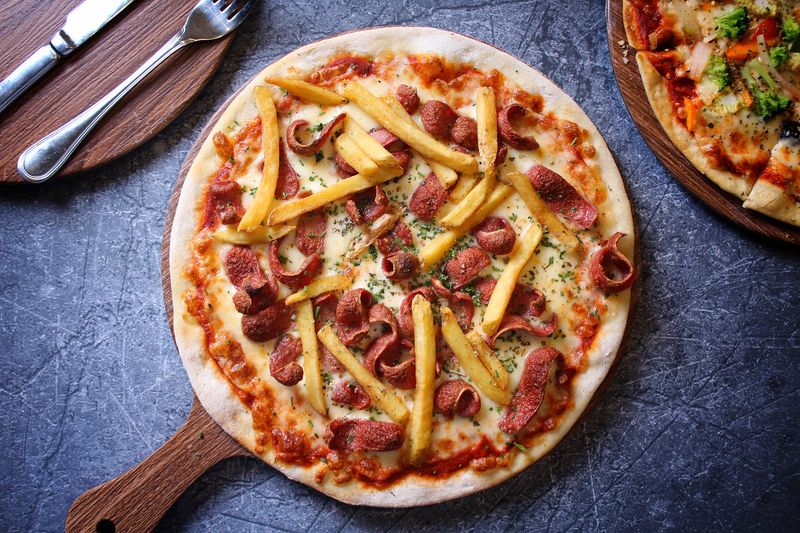 Meat lovers pizza dewey's