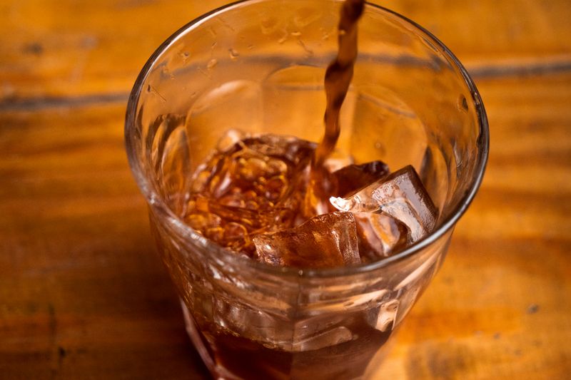 Soft drinks at Dewey's pizza Columbus
